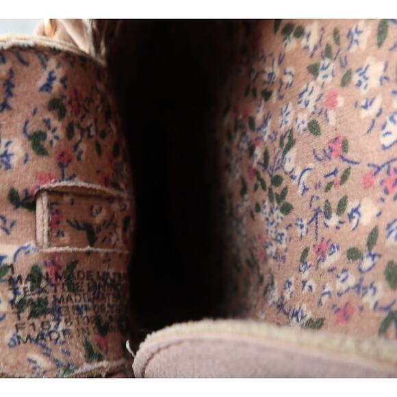 Cat & Jack Shoes Kids 1 Mule Sandal Flats Slip On Closed Toe Faux Suede Pink - Picture 12 of 12